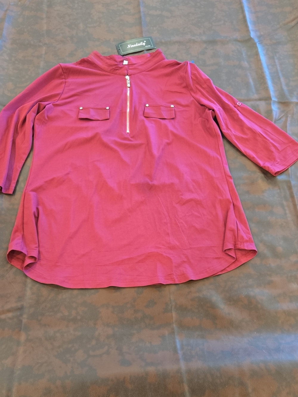 M leopard print short-sleeve shirt from the brand Bestini Paris Sz 3